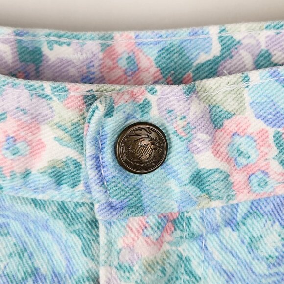 Vintage Hunt Club Floral High Rise Pleated Trouser Pants sz 12 - Picture 7 of 10